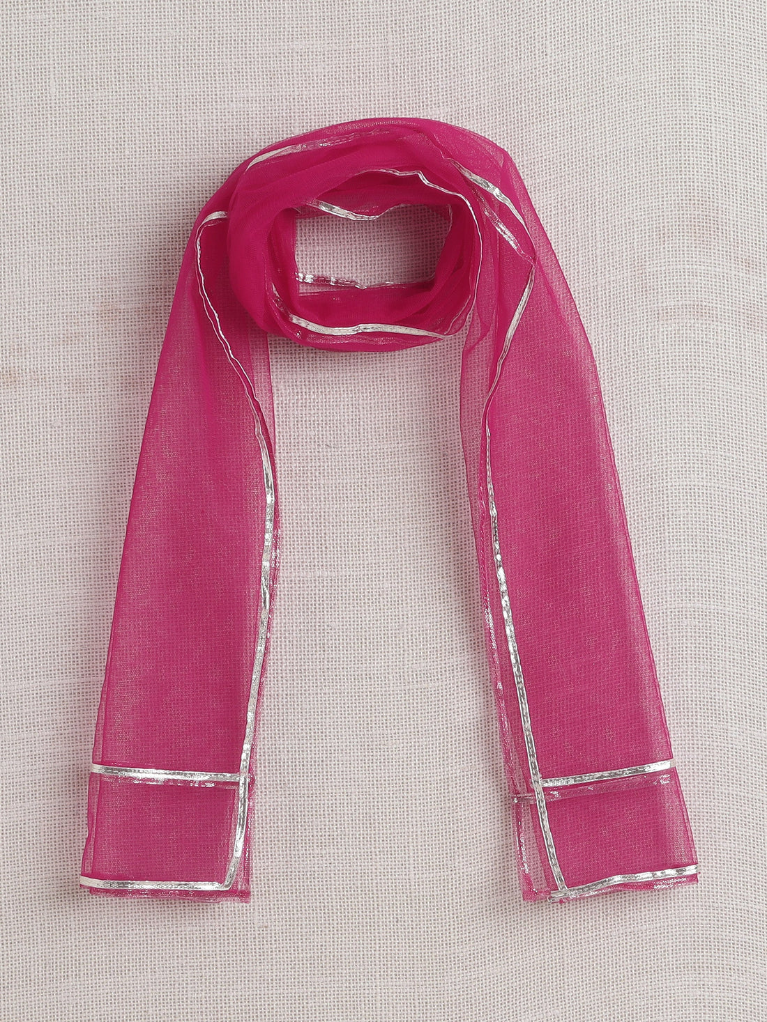 Girls Lehenga Choli With Dupatta-Blue & Pink