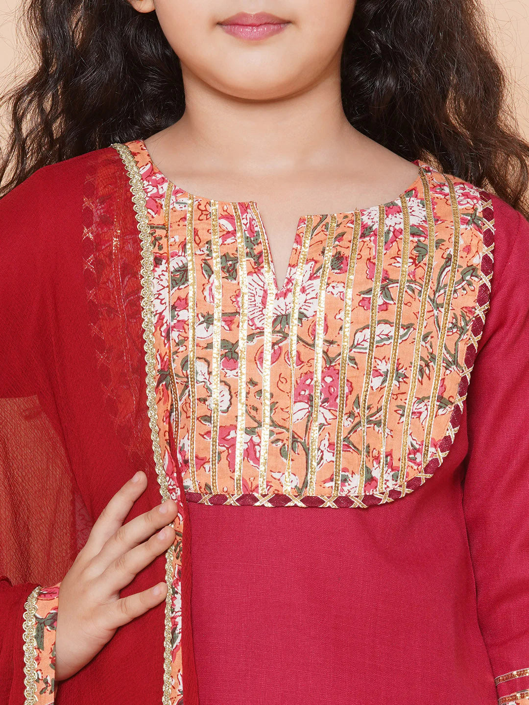Red lehenga choli with dupatta for girls, ages toddler to teen—traditional indian design perfect for weddings & festivals.