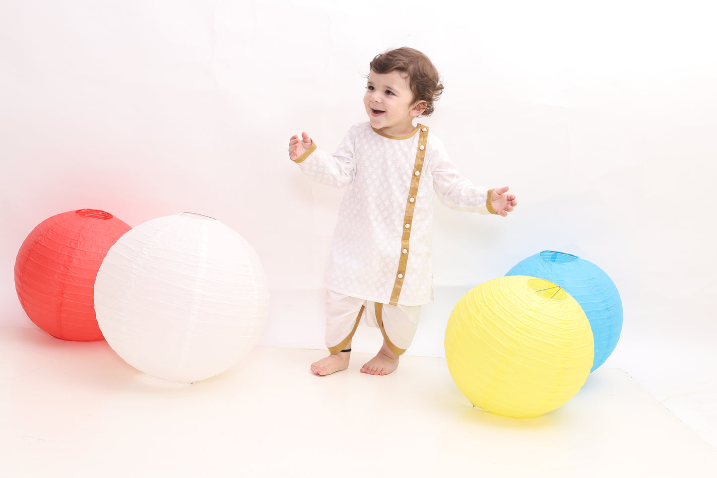 Bengali Kurta & Dhoti - Mitthu Kids Ethnic Wear