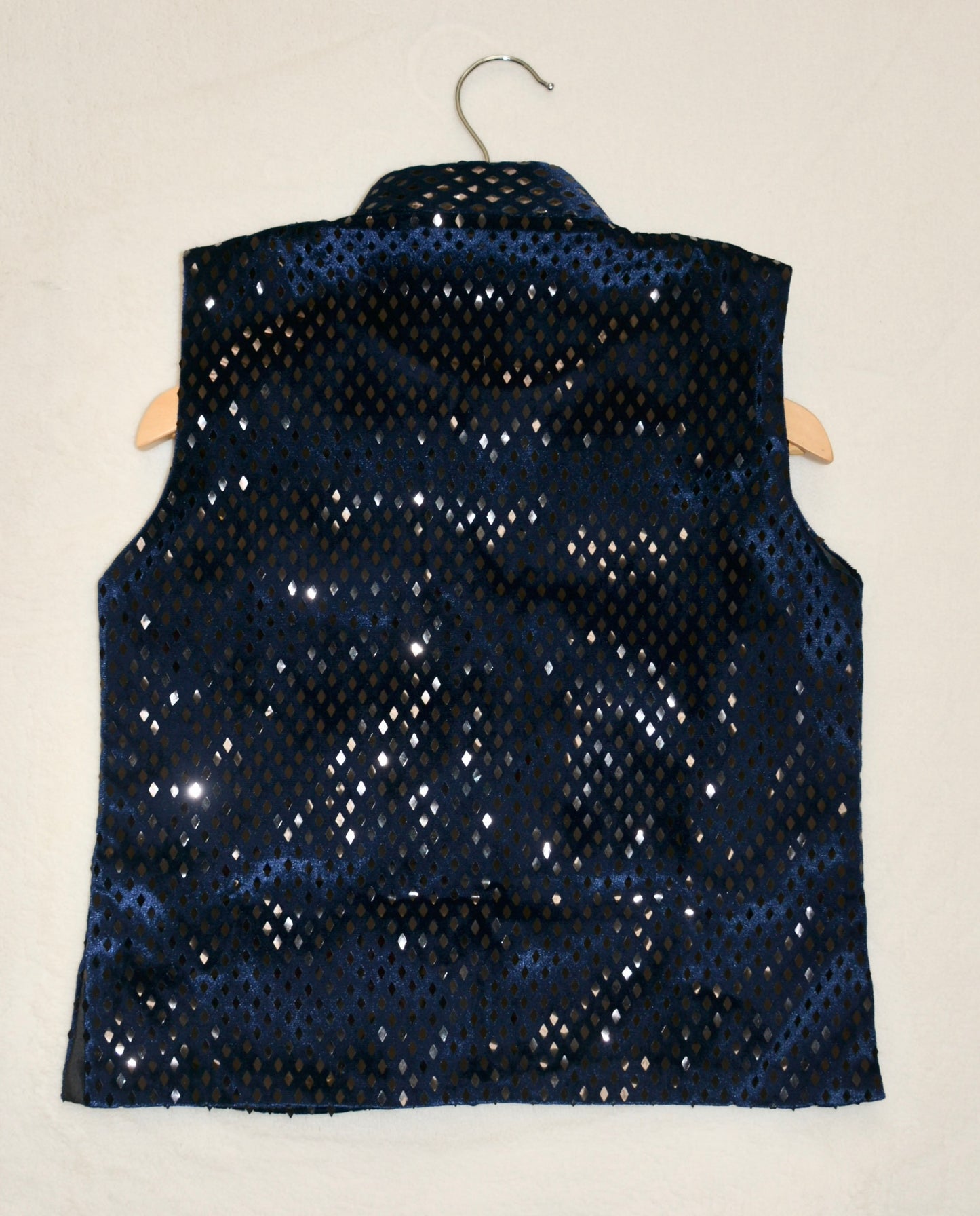 Boys Straight style Cotton Kurta & Pants with Waistcoat Bundi- Royal Blue - Mitthu Kids Ethnic Wear