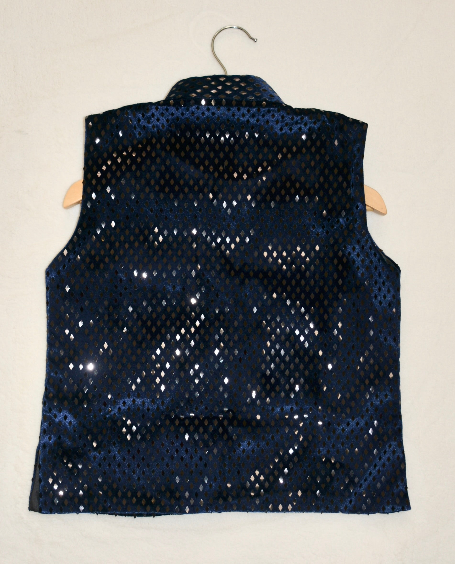 Boys Straight style Cotton Kurta & Pants with Waistcoat Bundi- Royal Blue - Mitthu Kids Ethnic Wear