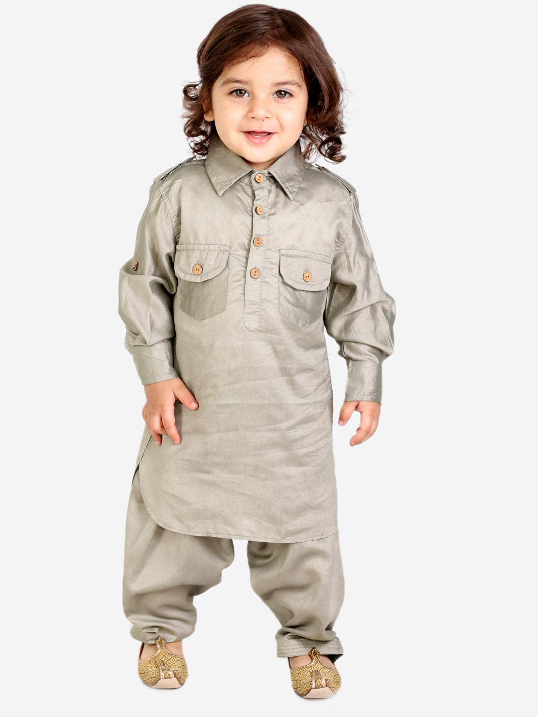 Pathani Kurta with Salwar - Mitthu Kids Ethnic Wear