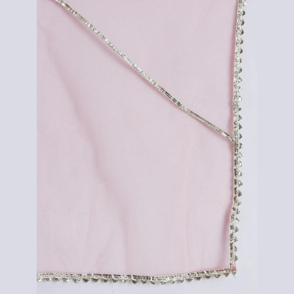 Straight Style Cotton Fabric Cream Color Lehenga Choli With Dupatta - Mitthu Kids Ethnic Wear