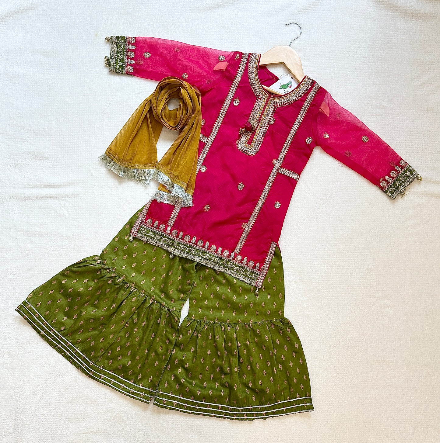 Readymade Desi clothes for girls, South Asian kids boutique, Girls Sharara and Gharara sets in canada