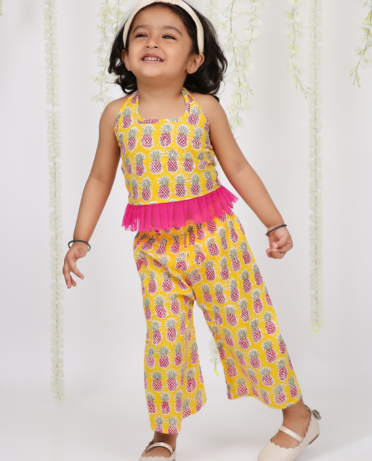 Pina Colada Top Pant - Mitthu Kids Ethnic Wear