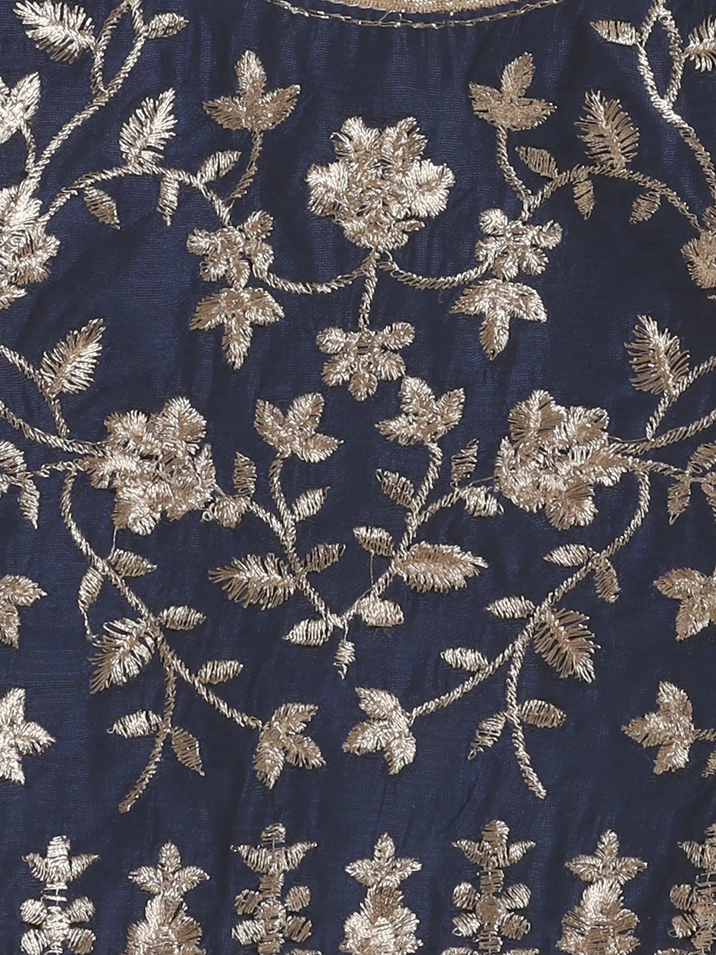 Girls Lehenga Choli With Dupatta-Blue & Pink