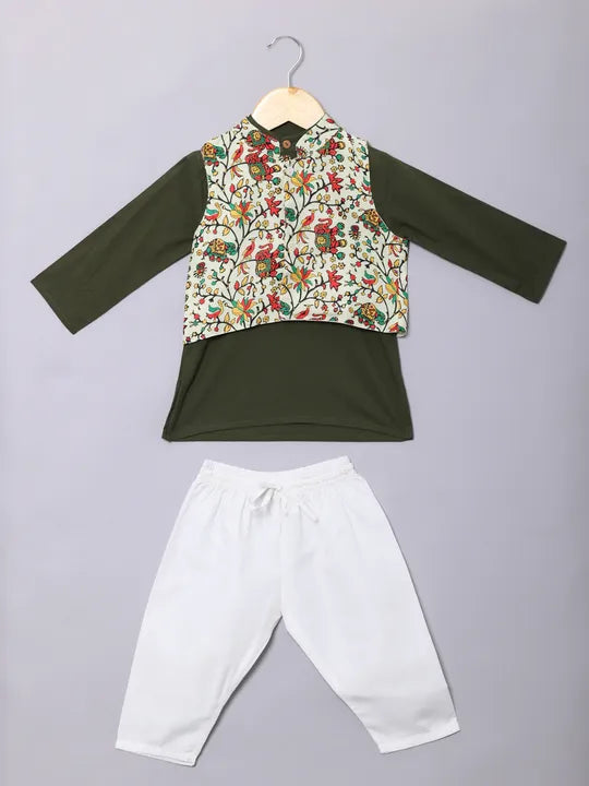 Shop Boys' Indian Kurta Pyjama with Nehru jacket in Canada. Best for cultural, festive & wedding wear.