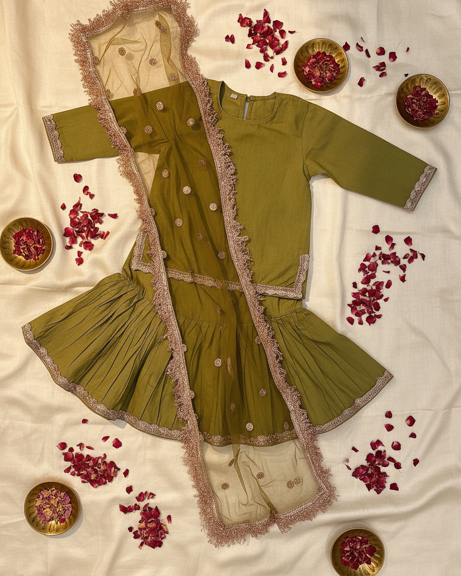 New born, 3 months, 6 months, 1 yr & 2 yr. Infant, New & female. Indian outfit, pakistani dress