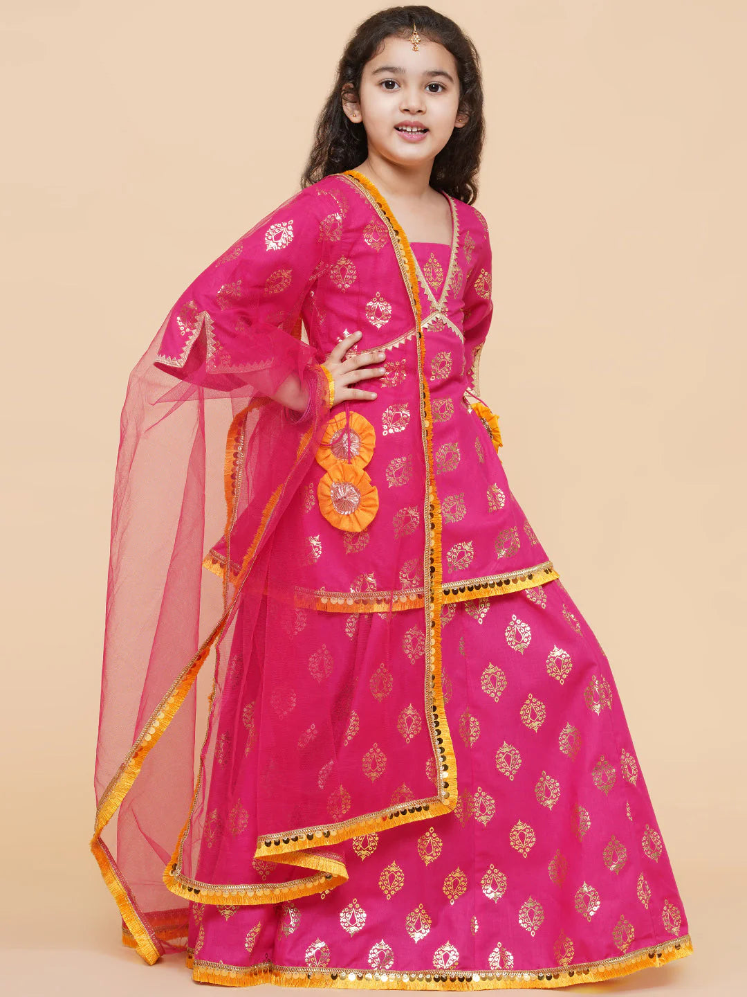 Shop Pink Lehenga Choli for 1 to 16 year Girls at best price from Mitthu Kids. Shop unique collection in Canada. 