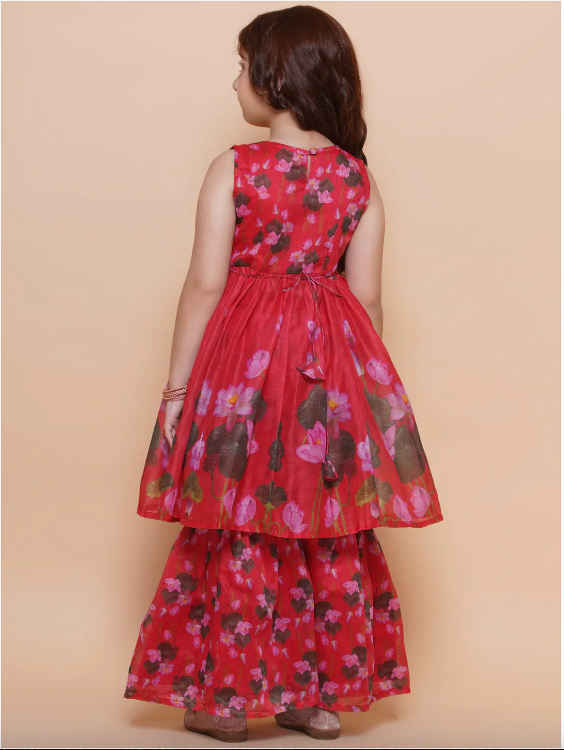 Girls floral Sharara set (3–16Y) – Indian ethnic outfit for Eid, weddings & festivals. Ships across Canada & US.