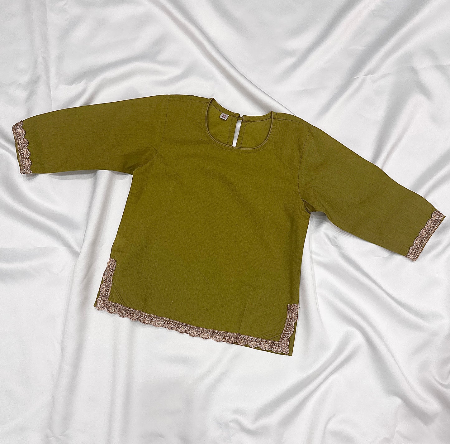 Sharara  & Kameez Set for Baby Girls - Mehndi Green - Mitthu Kids Ethnic Wear