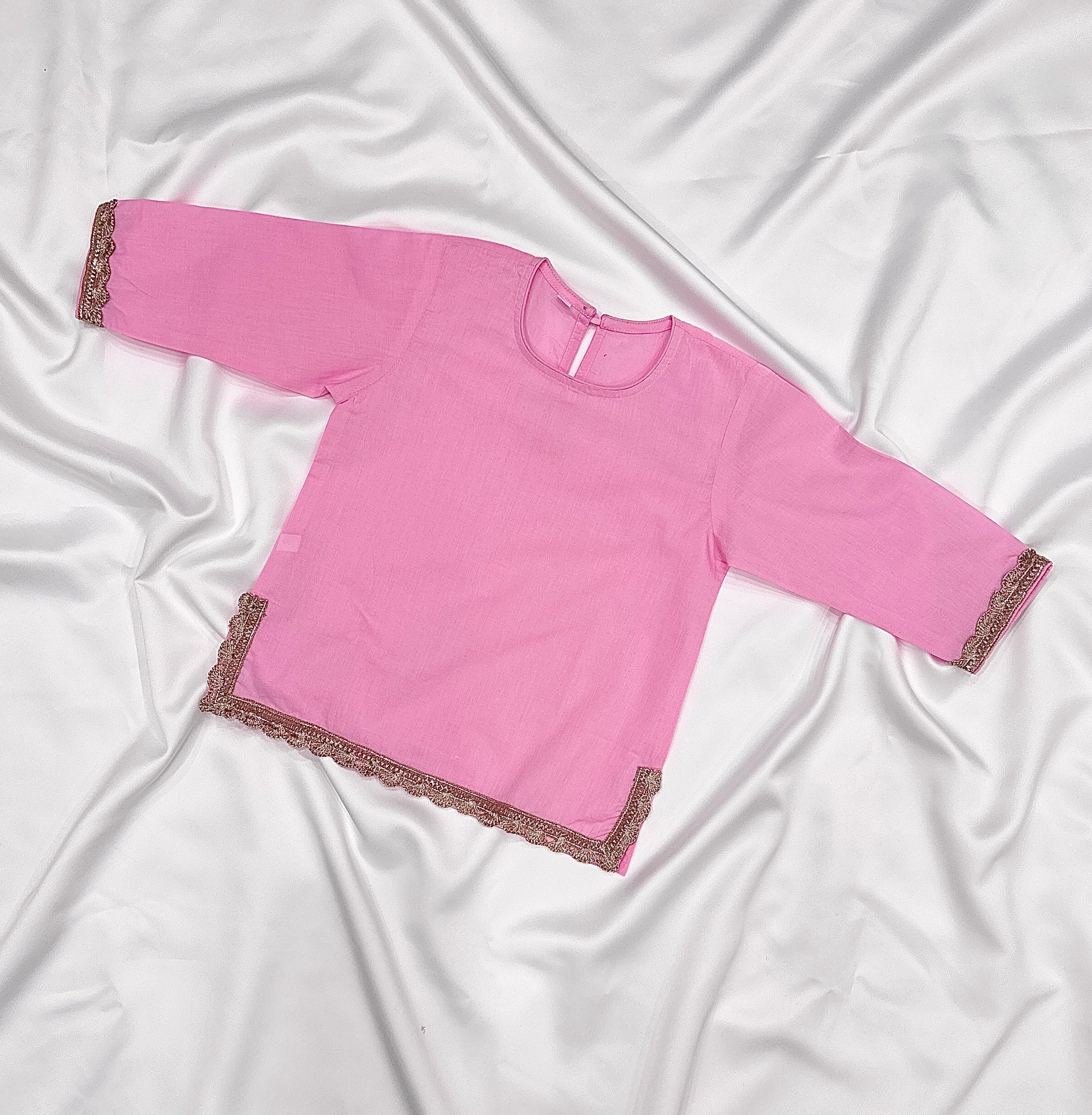 Sharara  & Kameez Set for Baby Girls - Baby Pink - Mitthu Kids Ethnic Wear