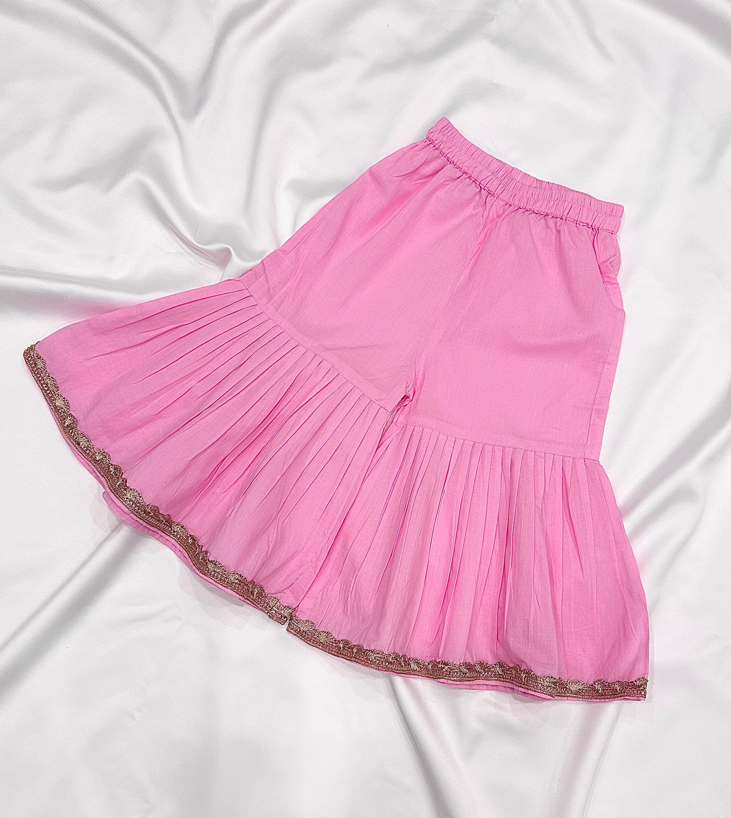 Sharara  & Kameez Set for Baby Girls - Baby Pink - Mitthu Kids Ethnic Wear