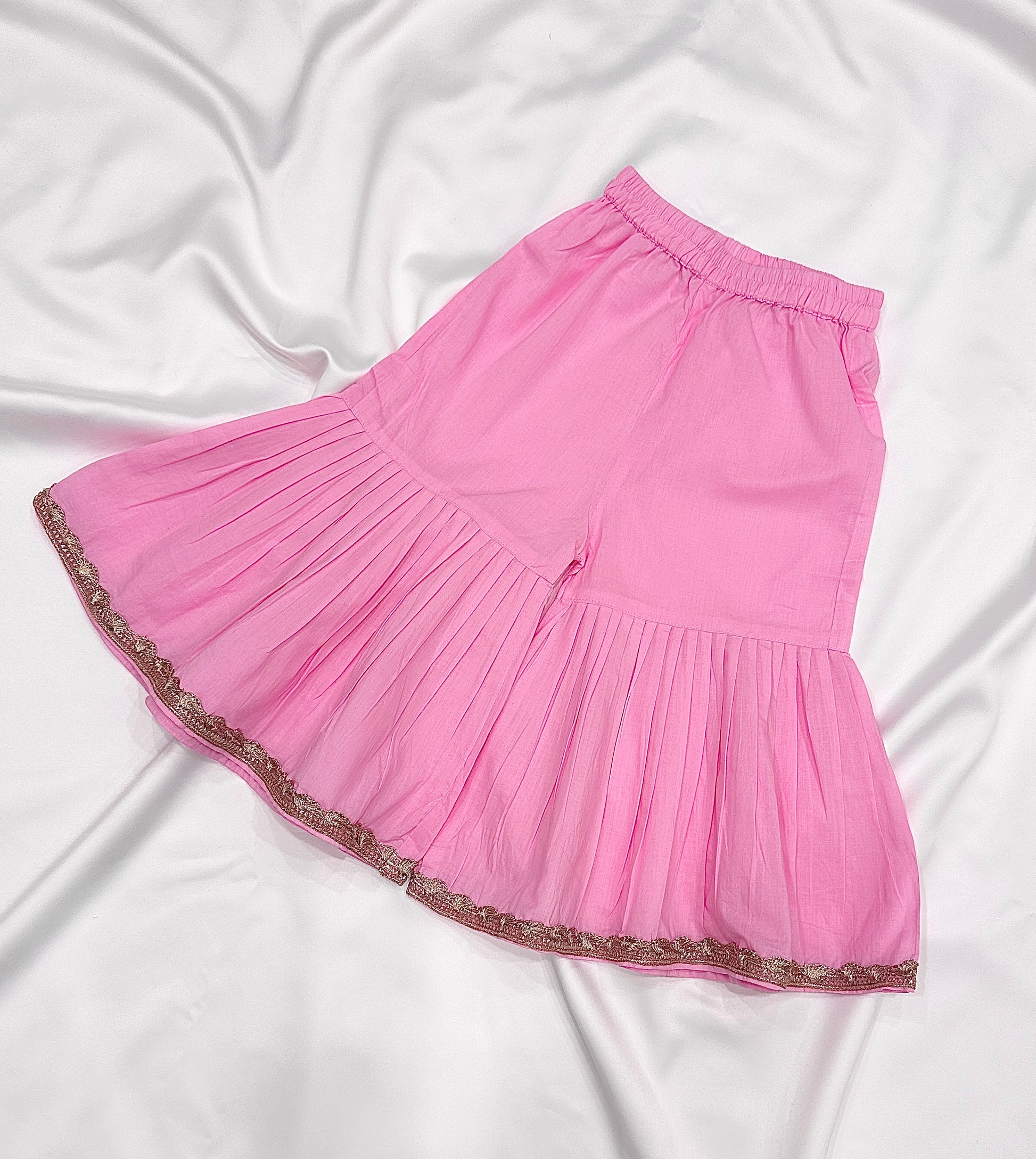 Sharara  & Kameez Set for Baby Girls - Baby Pink - Mitthu Kids Ethnic Wear