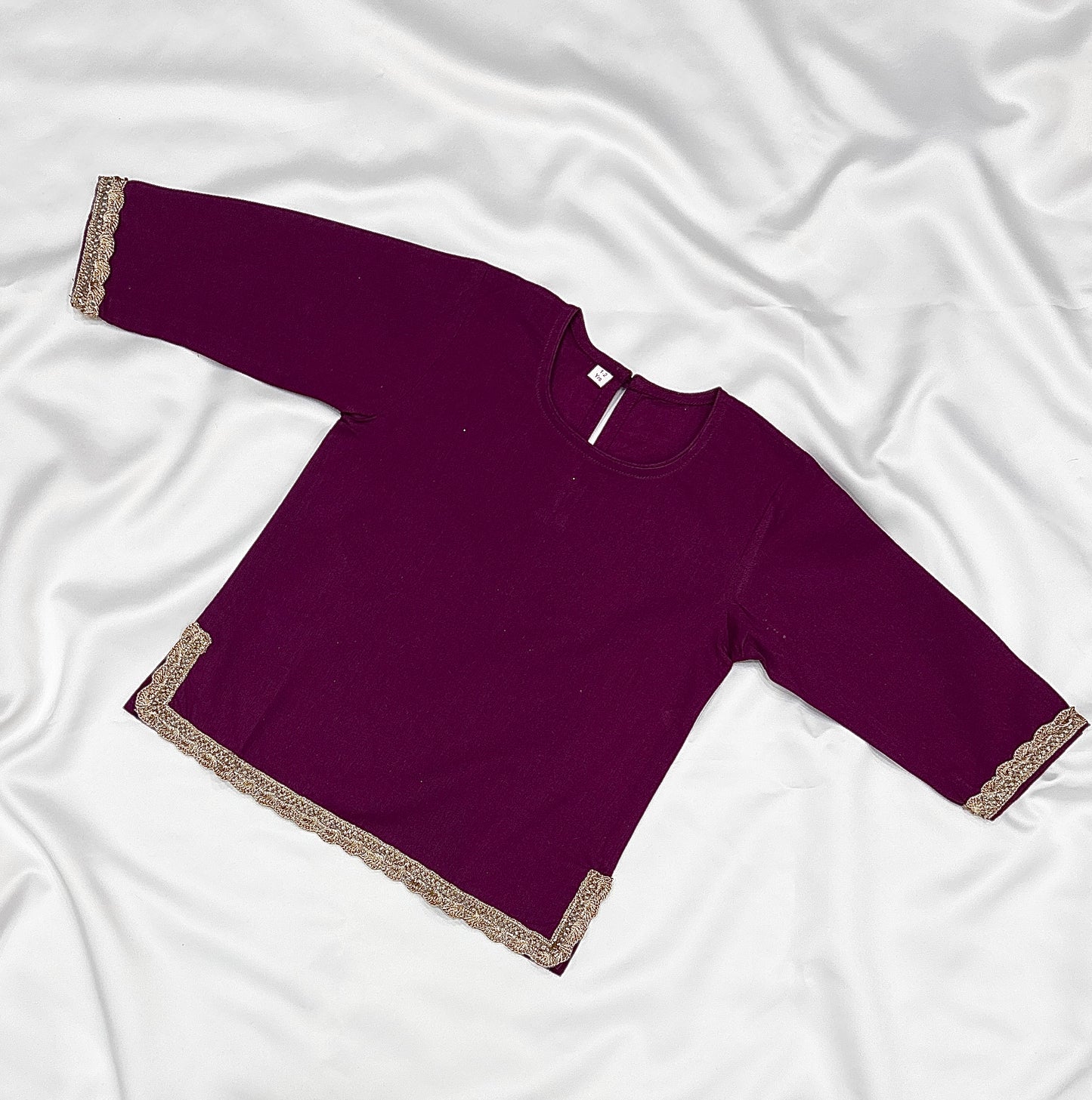 Sharara  & Kameez Set for Baby Girls - Purple - Mitthu Kids Ethnic Wear