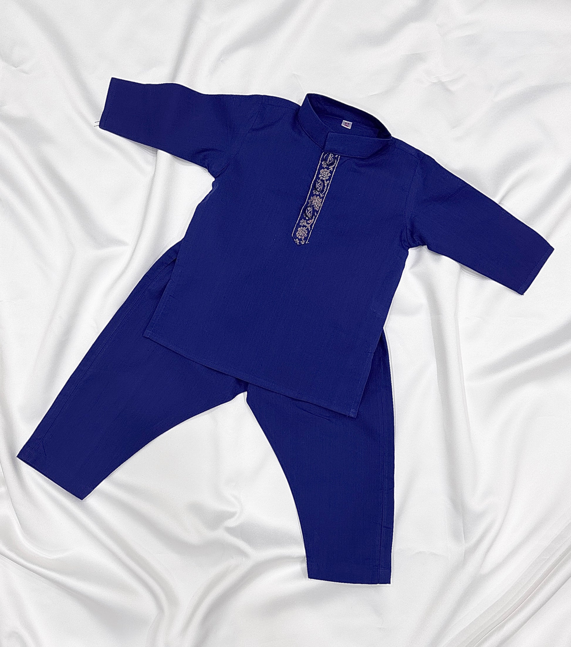 Kurta Pajama for Baby Boys - Royal Blue - Mitthu Kids Ethnic Wear