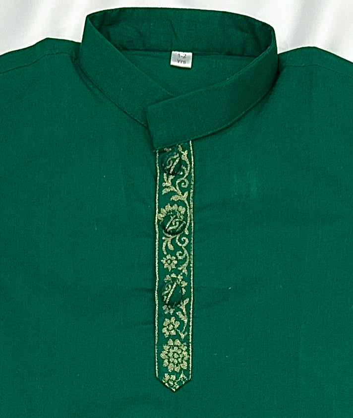 Kurta Pyjama for Baby Boy - Green - Mitthu Kids Ethnic Wear