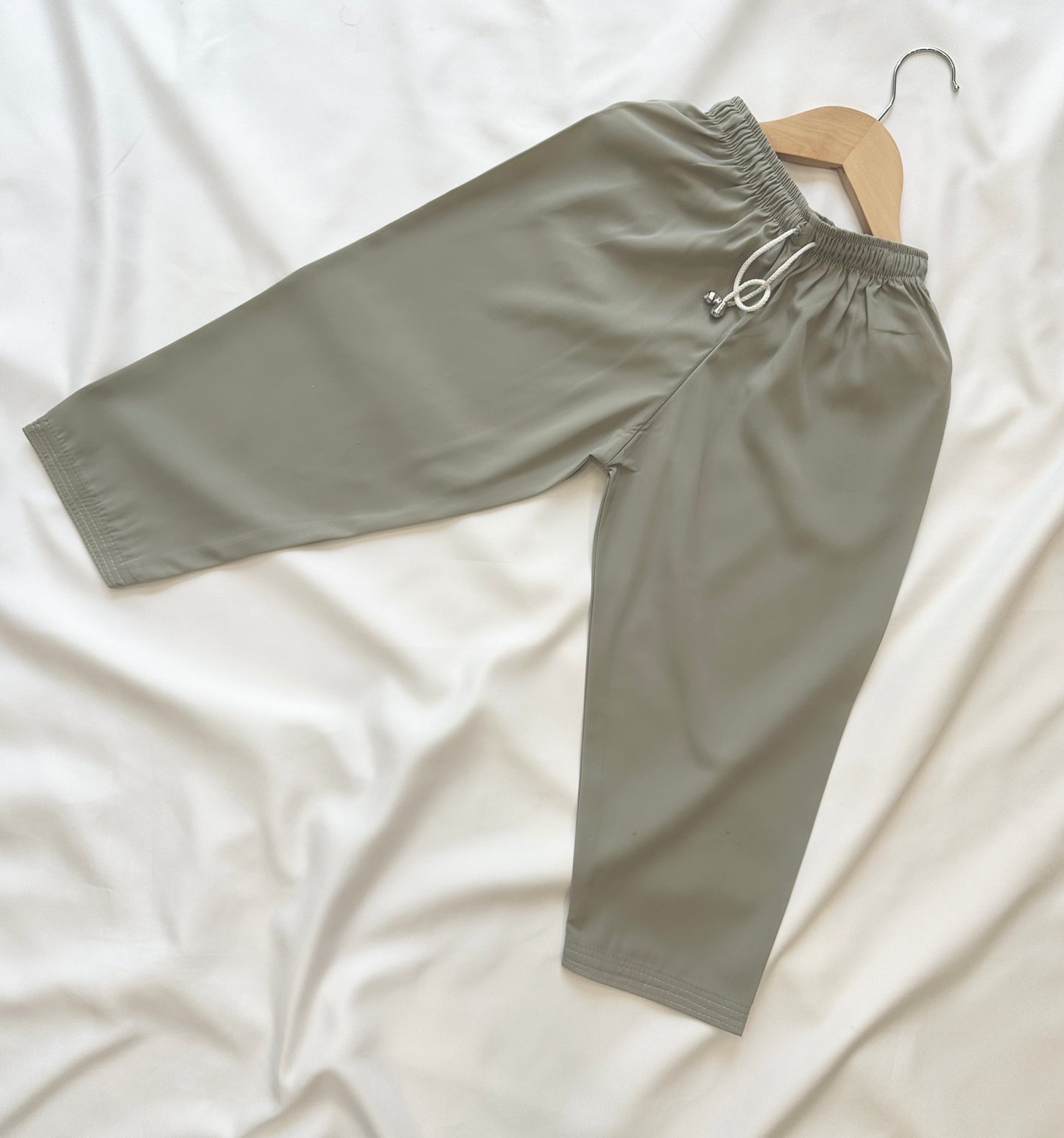 Boys Kurta Trouser Set- Smokey Taupe (Infant) - Mitthu Kids Ethnic Wear
