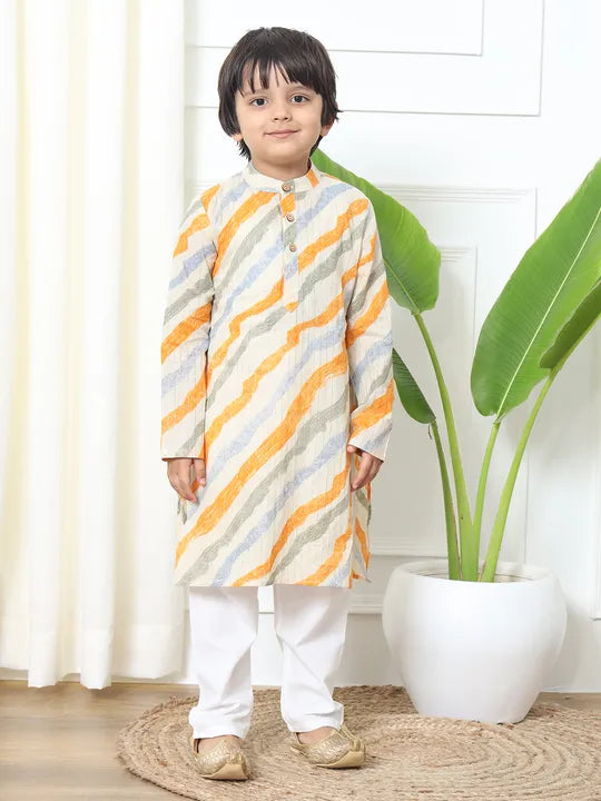 Kids Boys' Cotton Kurta Pyjama and Nehru waistcoat jacket. Ethnic outfit for Diwali, weddings & festivals in Canada.