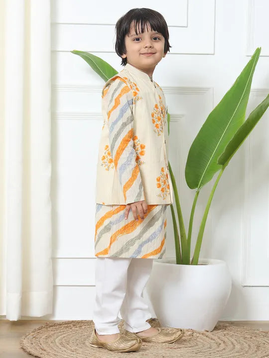 Toddler Boys Kurta Pyjama set with aitc Perfect Indian kidswear in Canada for weddings, pujas & festive celebrations.