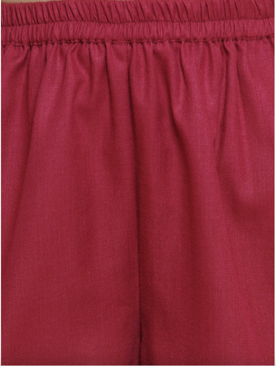 Girls Anarkali with Trousers & Dupatta -  Ruby Red - Mitthu Kids Ethnic Wear