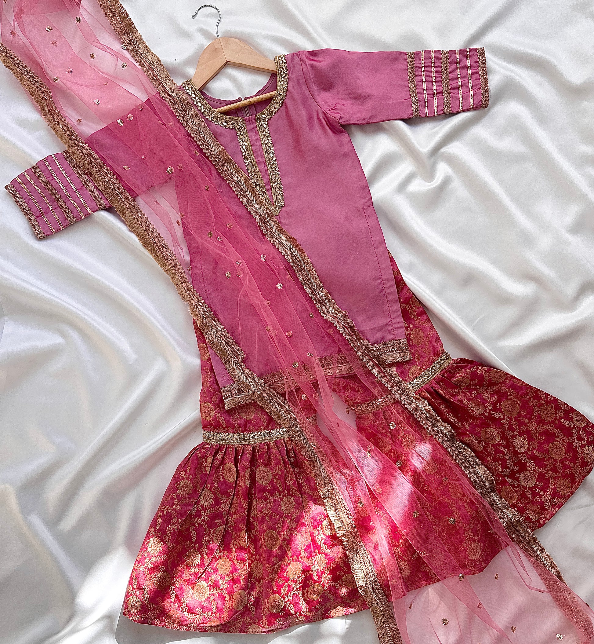 Gharara, Sharara for little girls in Canada. Eid/Ramadan Pakistani outfit, Indian dress.