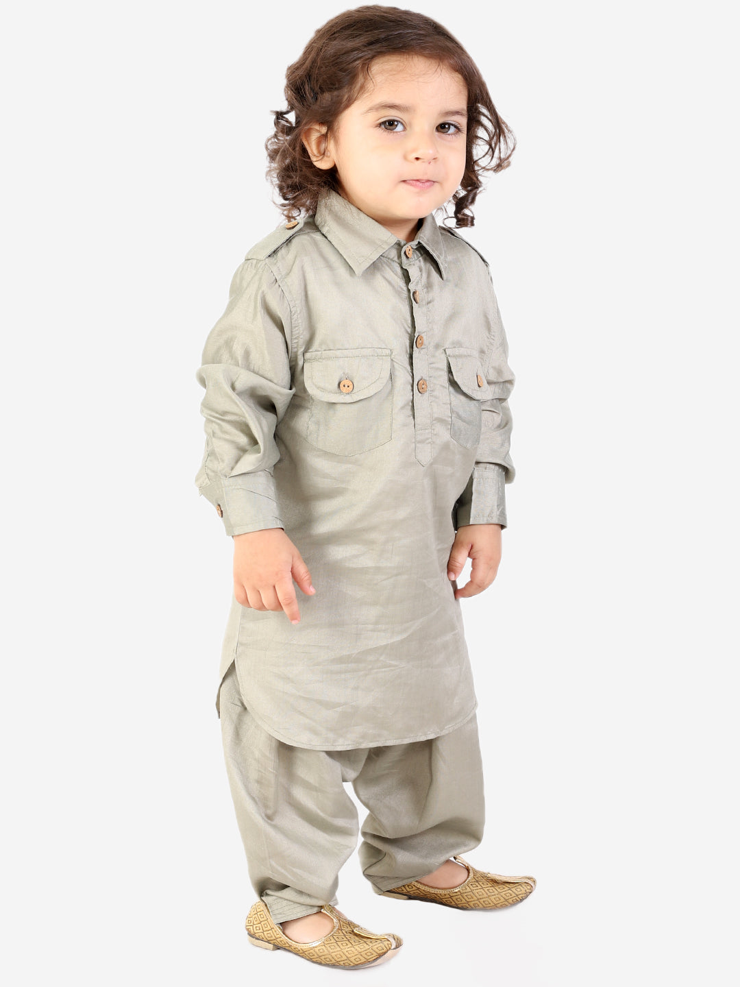 Pathani Kurta with Salwar - Mitthu Kids Ethnic Wear