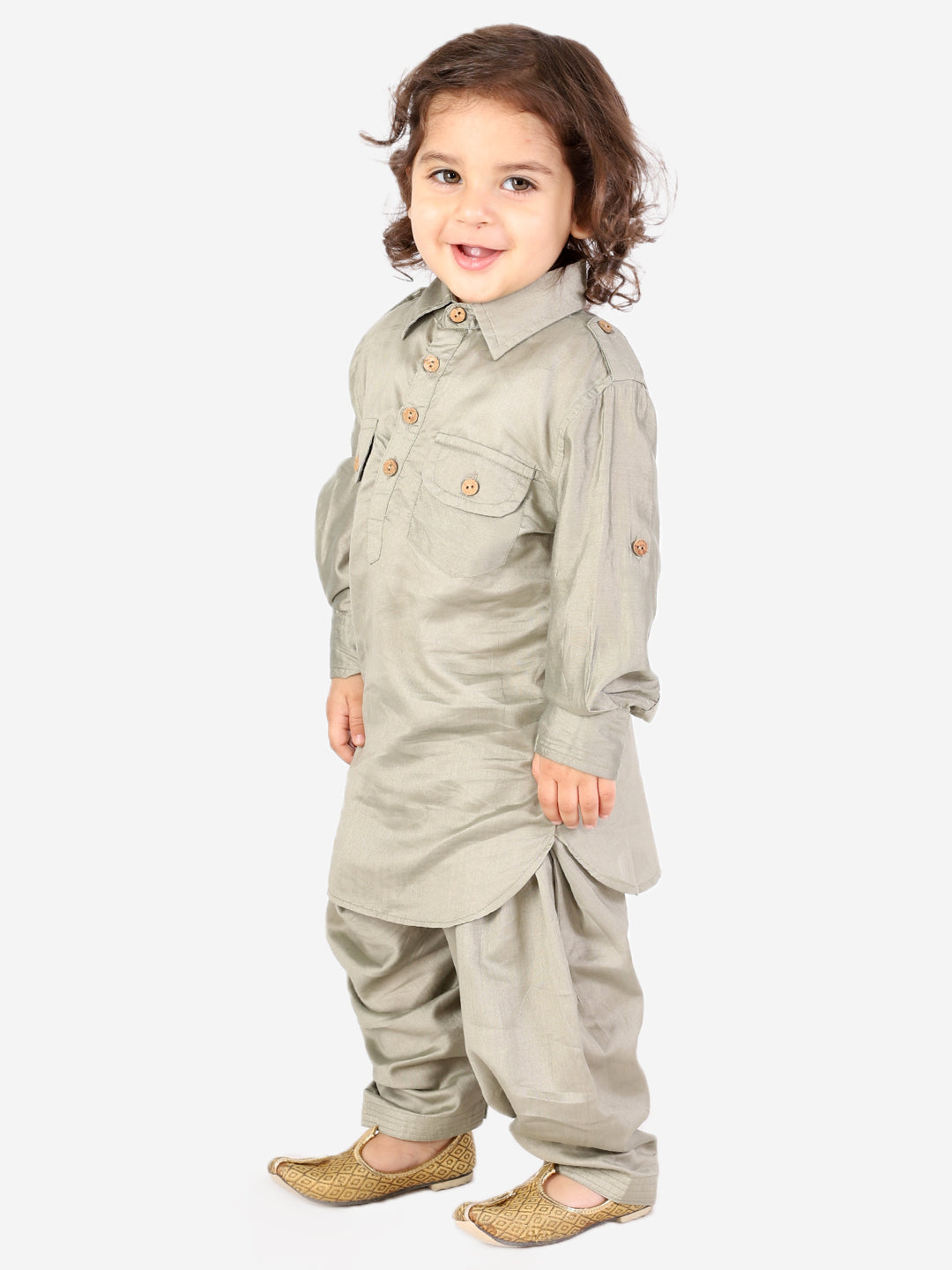 Pathani Kurta with Salwar - Mitthu Kids Ethnic Wear