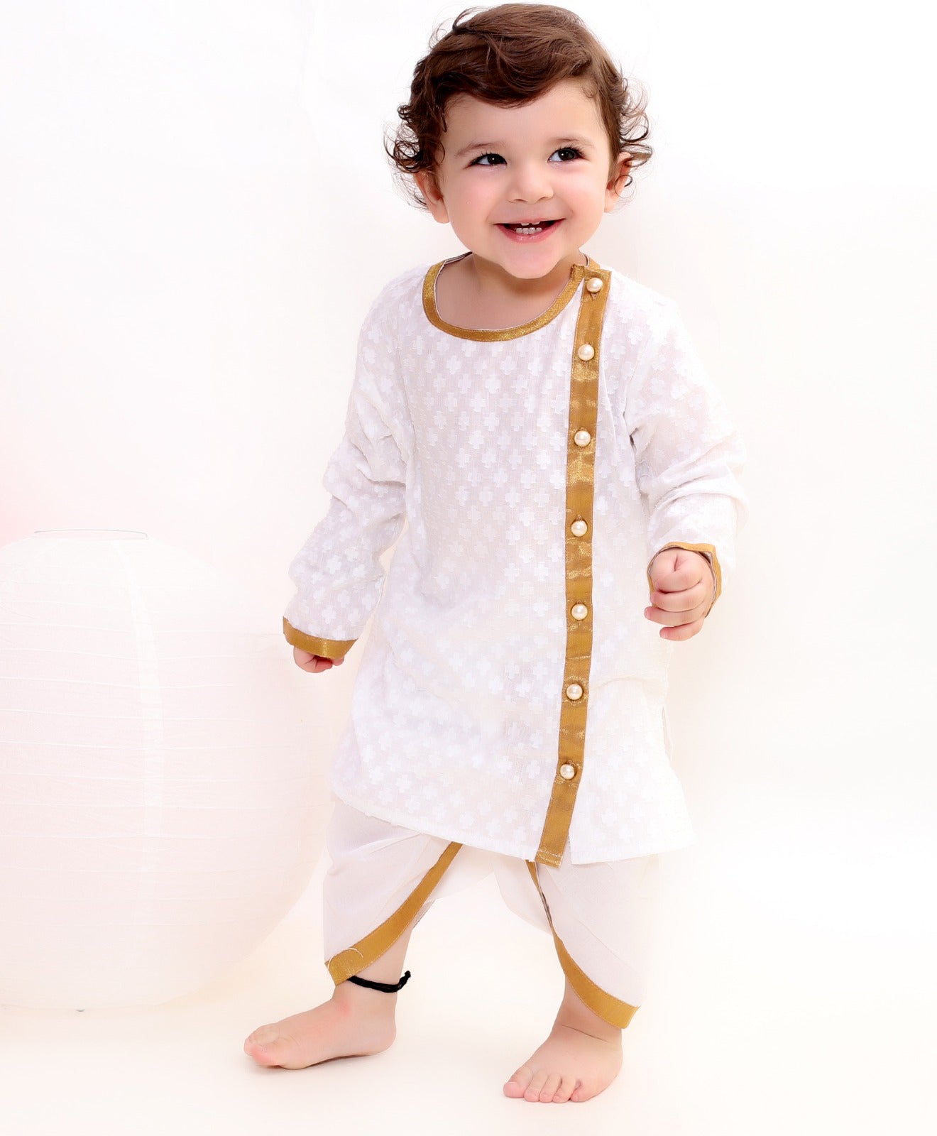 Bengali Kurta & Dhoti - Mitthu Kids Ethnic Wear