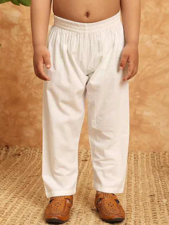 Shop in Canada Boys Blue Cotton Kurta & Pyjama, paired with a Nehru jacket/Waistcoat.